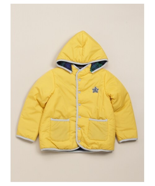HAKKA KIDS（ハッカキッズ）の「サーモ中綿入りリバーシブルブルゾン（ジャケット/アウター・キッズ・イエロー/ピンク/ブルー・100/110/120）」の2枚目の写真