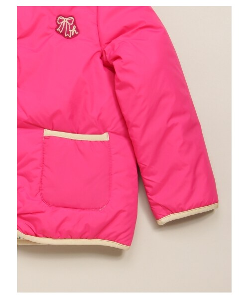 HAKKA KIDS（ハッカキッズ）の「サーモ中綿入りリバーシブルブルゾン（ジャケット/アウター・キッズ・イエロー/ピンク/ブルー・100/110/120）」の7枚目の写真