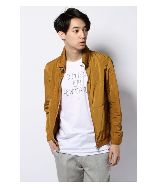 EDIFICE（エディフィス）の「ハイカウントタフタFOOD BZ（その他ブルゾン・メンズ・ネイビー/ベージュ/マスタード/グリーン・44/46/48/50）」の4枚目の写真