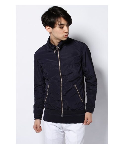 EDIFICE（エディフィス）の「ハイカウントタフタFOOD BZ（その他ブルゾン・メンズ・ネイビー/ベージュ/マスタード/グリーン・44/46/48/50）」の5枚目の写真