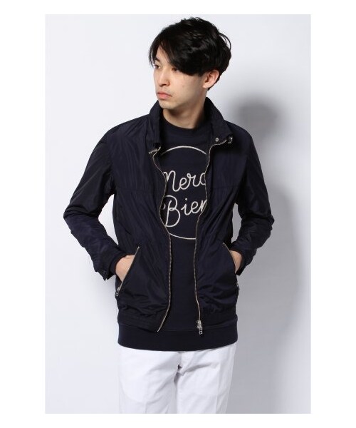 EDIFICE（エディフィス）の「ハイカウントタフタFOOD BZ（その他ブルゾン・メンズ・ネイビー/ベージュ/マスタード/グリーン・44/46/48/50）」の16枚目の写真