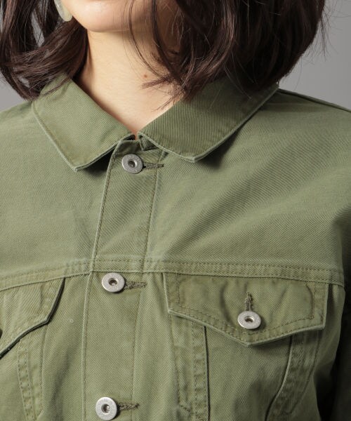 Andemiu（アンデミュウ）の「ハイショクＧジャン（ジャケット/アウター・カーキ/ブルー）」の9枚目の写真