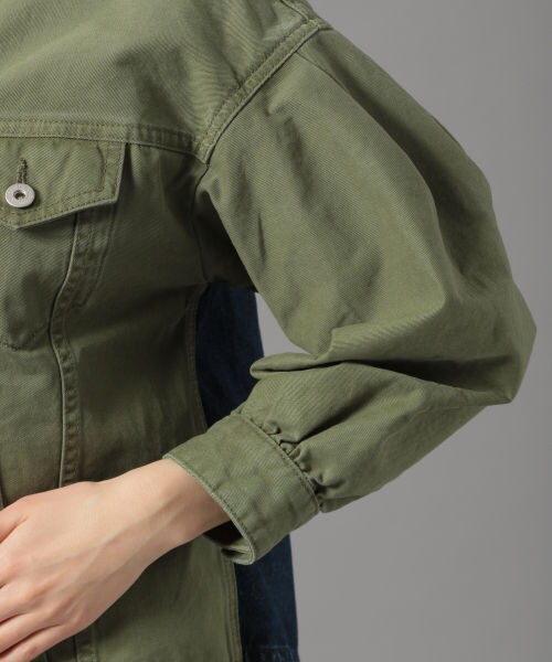 Andemiu（アンデミュウ）の「ハイショクＧジャン（ジャケット/アウター・カーキ/ブルー）」の11枚目の写真