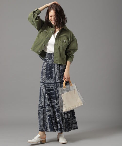 Andemiu（アンデミュウ）の「ハイショクＧジャン（ジャケット/アウター・カーキ/ブルー）」の3枚目の写真