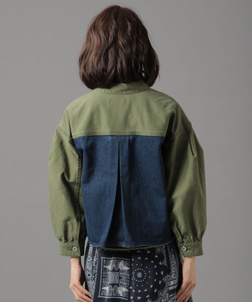 Andemiu（アンデミュウ）の「ハイショクＧジャン（ジャケット/アウター・カーキ/ブルー）」の8枚目の写真