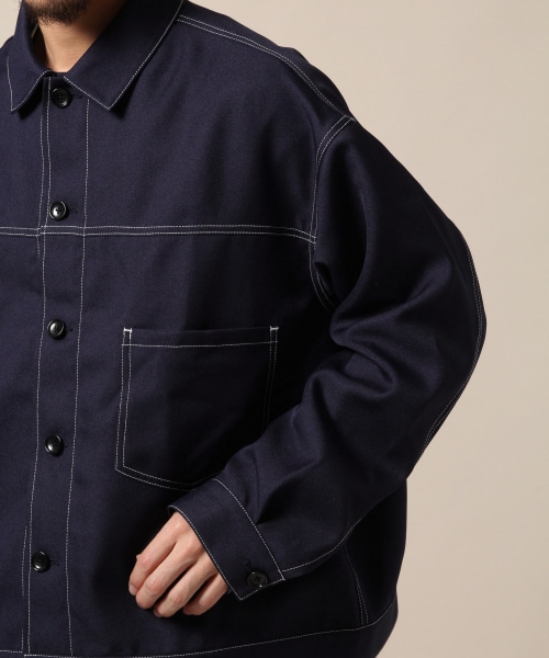 RAGEBLUE（レイジブルー）の「＜注目度No.1＞ステッチショートブルゾン（ジャケット/アウター・ブラック/ベージュ/ネイビー）」の19枚目の写真