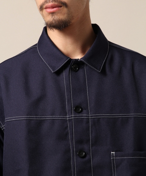 RAGEBLUE（レイジブルー）の「＜注目度No.1＞ステッチショートブルゾン（ジャケット/アウター・ブラック/ベージュ/ネイビー）」の18枚目の写真