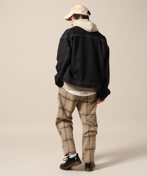 RAGEBLUE（レイジブルー）の「＜注目度No.1＞ステッチショートブルゾン（ジャケット/アウター・ブラック/ベージュ/ネイビー）」の10枚目の写真