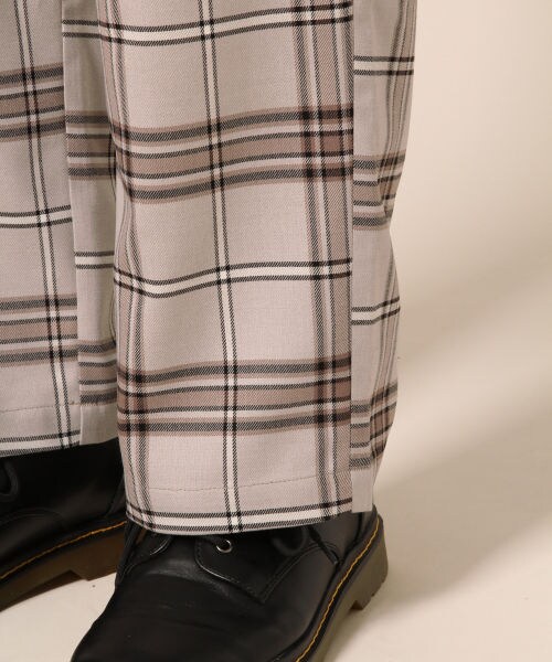 RAGEBLUE（レイジブルー）の「タータンチェックワイドパンツSS（パンツ・グレー系/ベージュ系/ネイビー系）」の16枚目の写真