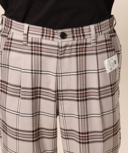 RAGEBLUE（レイジブルー）の「タータンチェックワイドパンツSS（パンツ・グレー系/ベージュ系/ネイビー系）」の14枚目の写真