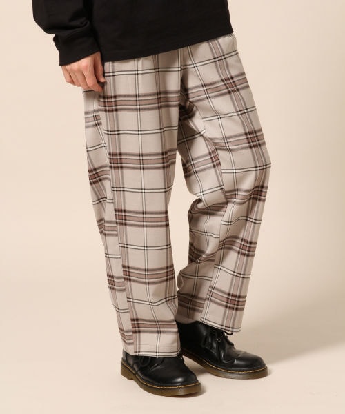 RAGEBLUE（レイジブルー）の「タータンチェックワイドパンツSS（パンツ・グレー系/ベージュ系/ネイビー系）」の9枚目の写真