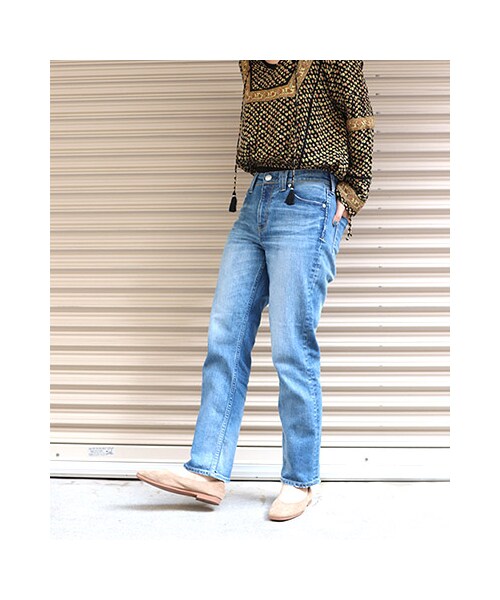 YANUK ''ANNETTE'／57191011-SBL 22新品 YANUK SALEセール10%OFF 裾上げ無料 ヤヌーク ANNETTE/アネット