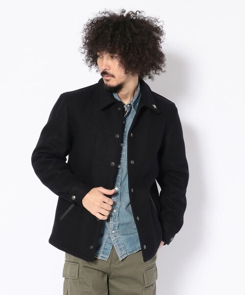 schott（ショット）の「780US MELTON COACH JACKET/メルトン コーチジャケット（ジャケット/アウター・メンズ・NAVY・NAVY/36 (残り1点)/NAVY/38 (販売中)/NAVY/40 (残りわずか)/NAVY/42 (再入荷メール受付中)）」の11枚目の写真