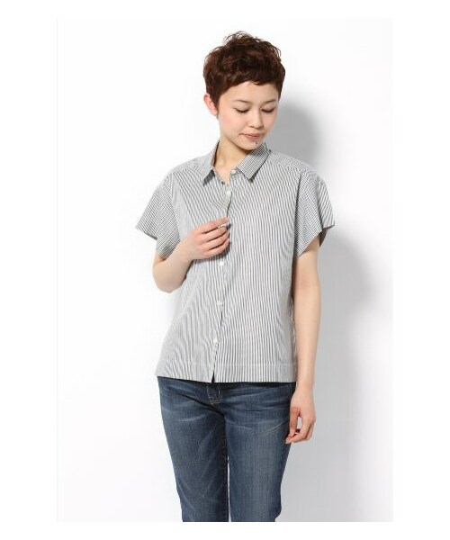 新品⭐️スタニングルアー デニムスリーブレスシャツ　S STATIC（スタティック） / スネークダイクショートスリーブシャツ