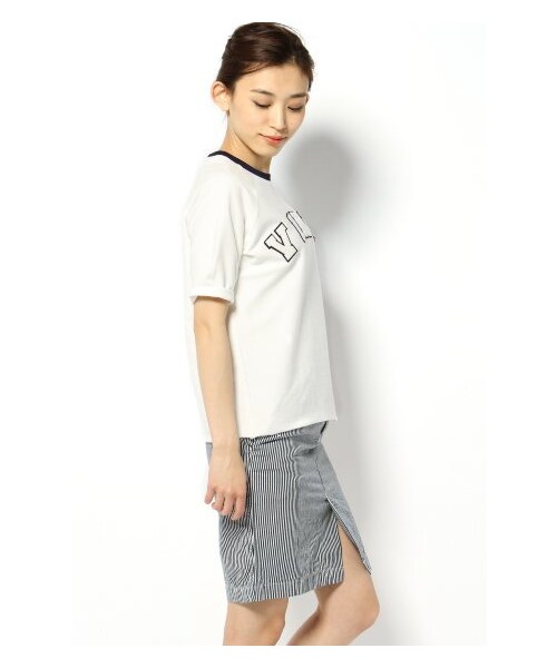 JOURNAL STANDARD（ジャーナルスタンダード）の「【HARVEY FAIRCLOTH /ハーヴェイ・フェアクロス】"VINYL" Tシャツ（カットソー・Ｔシャツ・レディース・イエロー/ホワイト・M）」の4枚目の写真