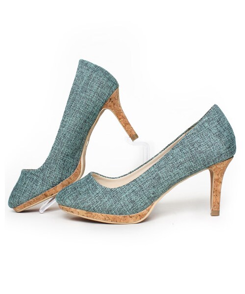 RANDA（ランダ）の「ジュートマテリアルパンプス/CS3317（ヒール7.5-9cm・レディース・グレー/ピンクベージュ/イエロー/ピンク/オレンジ/ベージュ/ブラック/ブルー・23.0/23.5/24.0/24.5/22.5/22.0）」の12枚目の写真