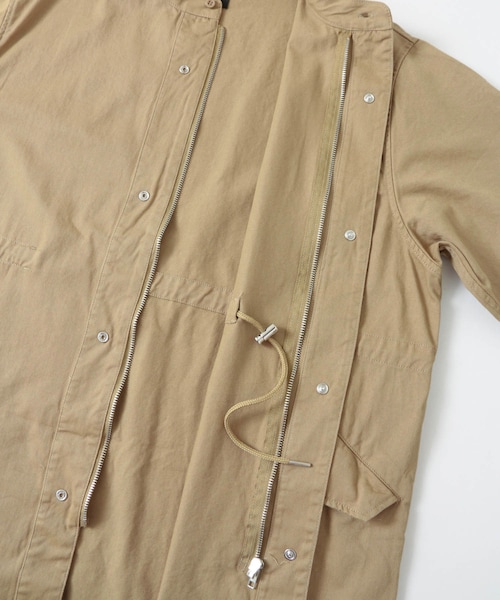 KBF（ケイビーエフ）の「ノーカラーミリタリーコート（ジャケット/アウター・レディース・BEIGE/KHAKI/DENIM・one）」の10枚目の写真