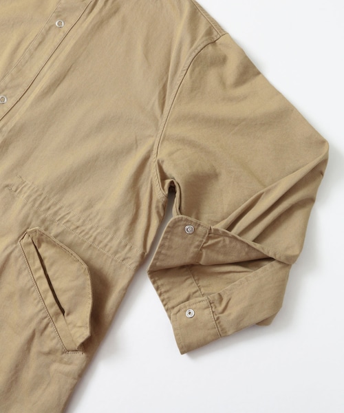 KBF（ケイビーエフ）の「ノーカラーミリタリーコート（ジャケット/アウター・レディース・BEIGE/KHAKI/DENIM・one）」の11枚目の写真