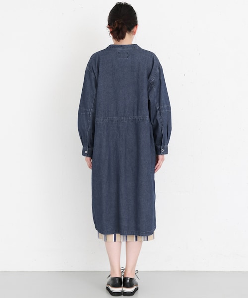 KBF（ケイビーエフ）の「ノーカラーミリタリーコート（ジャケット/アウター・レディース・BEIGE/KHAKI/DENIM・one）」の6枚目の写真