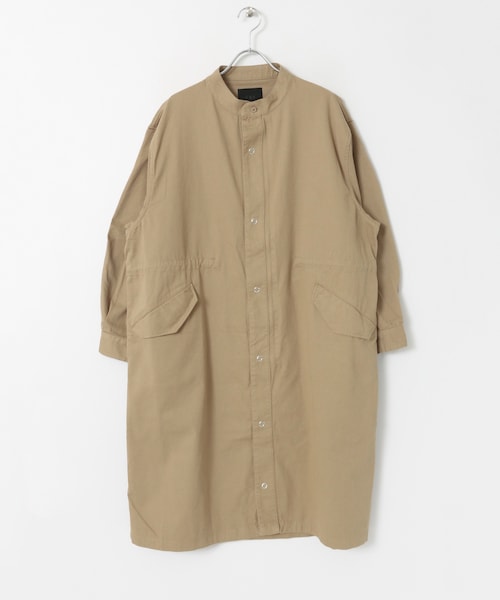 KBF（ケイビーエフ）の「ノーカラーミリタリーコート（ジャケット/アウター・レディース・BEIGE/KHAKI/DENIM・one）」の9枚目の写真