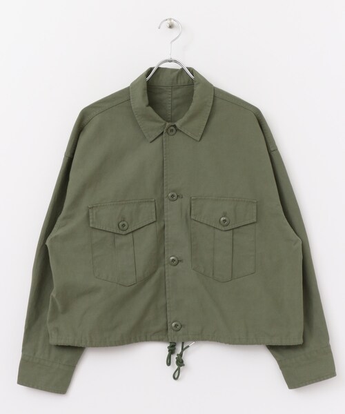 SENSE OF PLACE by URBAN RESEARCH(センスオブプレイスバイアーバンリサーチ)の「ミリタリージャケット(ジャケット/アウター・レディース・BEIGE/KHAKI/CHARCOAL・FREE)」の6枚目の写真