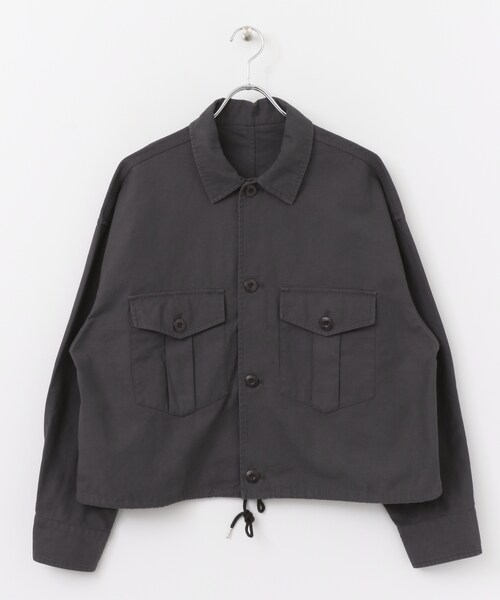 SENSE OF PLACE by URBAN RESEARCH(センスオブプレイスバイアーバンリサーチ)の「ミリタリージャケット(ジャケット/アウター・レディース・BEIGE/KHAKI/CHARCOAL・FREE)」の4枚目の写真