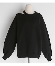 DHOLIC | カットラウンドネックスウェット(スウェット)