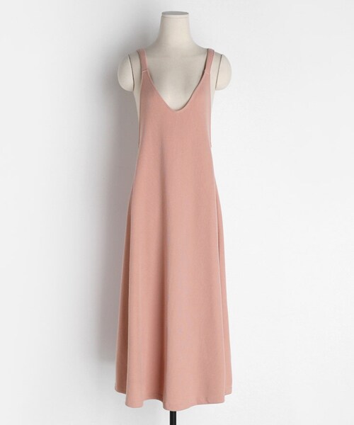 DHOLIC（ディーホリック）の「スリーブレスVネックフレアワンピース（ワンピース・レディース・ブラック/ピンク/ブルー・FREE）」の3枚目の写真