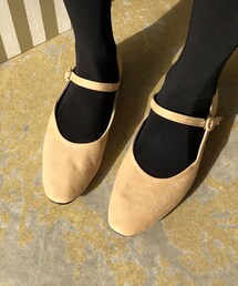 DHOLIC | ストラップスエード調フラットシューズ(パンプス)