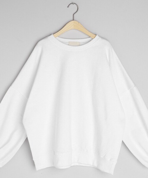 DHOLIC(ディーホリック)の「ドロップパフスリーブスウェット(スウェット・レディース・ブラック/ホワイト/ピンク・FREE)」の2枚目の写真