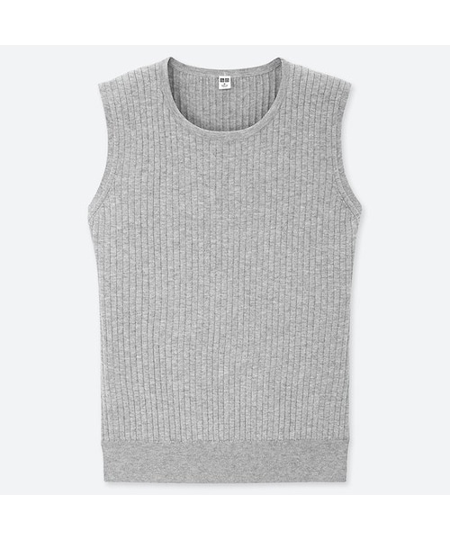 UNIQLO（ユニクロ）の「UVカットスーピマコットンノースリーブセーター（ニット/セーター・レディース・NAVY 69/BLACK 09/OFF WHITE 01/PINK 11/GRAY 03/LIGHT BLUE 60・S/M/L/XL/XXL/XS/3XL）」の4枚目の写真