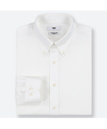 UNIQLO | ファインクロススーパーノンアイロンスリムフィットシャツ（ボタンダウン・長袖）(シャツ/ブラウス)