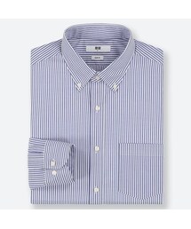 UNIQLO | ファインクロスストレッチスリムフィットストライプシャツ（ボタンダウン・長袖）(シャツ/ブラウス)