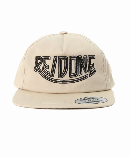 RE/DONE/ロゴ/キャップ/Deuxieme Classe/帽子/ベージュ Deuxieme Classe（ドゥーズィエムクラス）の「RE/DONE CAP