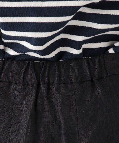 studio CLIP（スタディオクリップ）の「リネン100マキシタックスカート[WEB先行予約]（スカート・ストライプ/チャコール/オレンジ）」の13枚目の写真