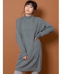 Double dazzle | ﾛﾝｸﾞﾀｰﾄﾙﾈｯｸﾆｯﾄ（8D14-93356）(ニット/セーター)