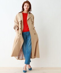 OZOC | 【2WAY】キルトライナー付ストレッチソフトトレンチコート(ジャケット/アウター)