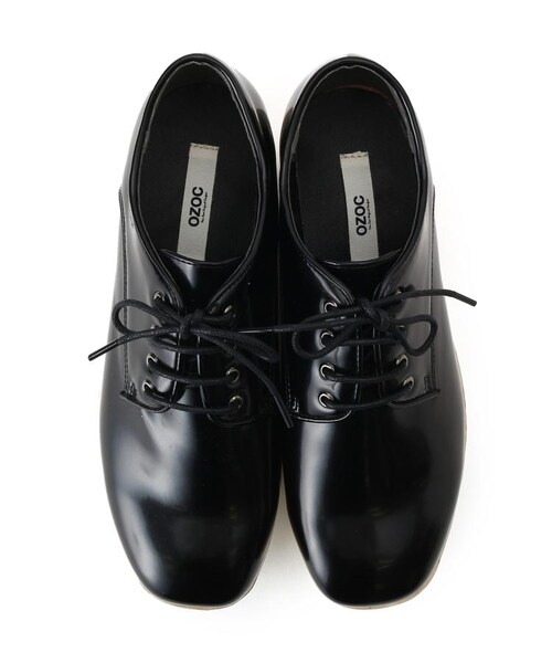 OZOC(オゾック)の「◆厚底シャークソールレースアップシューズ(シューズ・レディース・ブラック(019)/ブラウン(142)・25(22.5cm)/35(23.5cm)/45(24.5cm))」の5枚目の写真