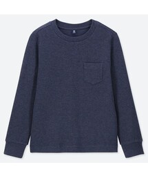UNIQLO | BOYS ポケツキクルーネックＴ（長袖）(Tシャツ/カットソー)