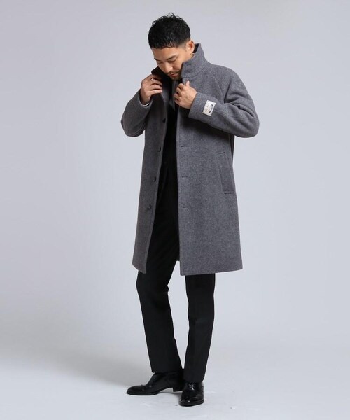【超美品】 タケオキクチ　スタンドカラーコート　メンズ　1（S） TAKEO KIKUCHI コート ジャケット スタンドカラー 撥水 メンズ