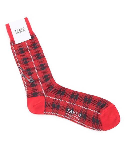 TAKEO KIKUCHI（タケオキクチ）の「タータンチェック ソックス