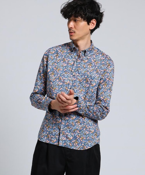 タケオキクチ　未使用品　Mサイズ　織柄シャツ 楽天市場】フラワー 刺繍 オープンカラー シャツ／タケオキクチ