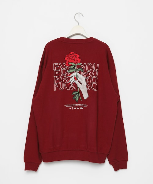 LEGENDA（レジェンダ）の「[先行予約]FUCK YOU ROSE EMBROIDERY ルーズ