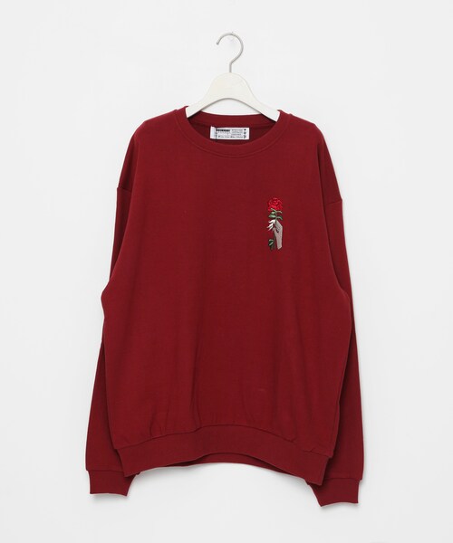 Lure you in LURE刺繍ルーズスウェット ROSE Lure you in LURE刺繍ルーズスウェット ROSE Lure you in LURE