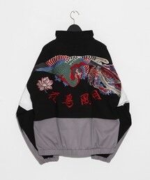 VANQUISH花鳥風月Embroidery ナイロントラックジャケット18AW VANQUISH花鳥風月Embroidery ナイロントラックジャケット18AW