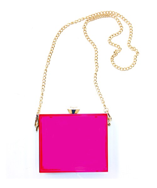 ANAP（アナップ）の「クリアーパーティミニバッグ（バッグ・レディース・ピンク/ブラック/ブルー・one size）」の3枚目の写真