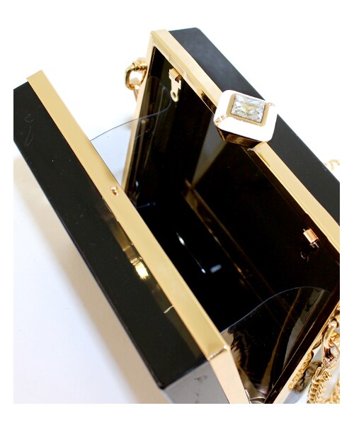 ANAP（アナップ）の「クリアーパーティミニバッグ（バッグ・レディース・ピンク/ブラック/ブルー・one size）」の11枚目の写真