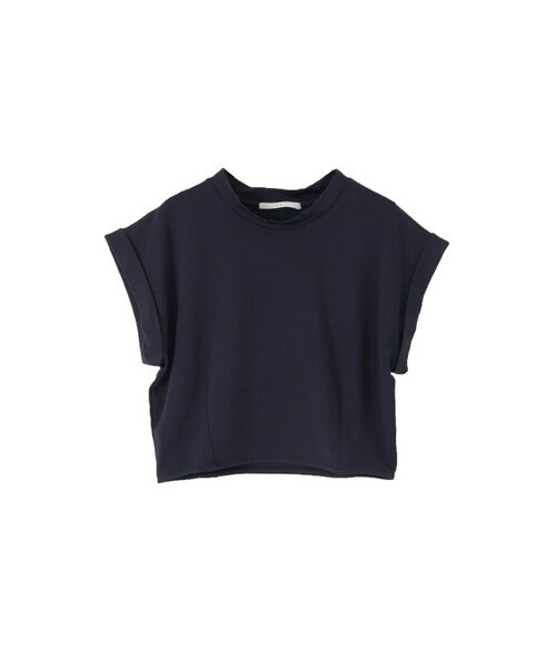 KBF（ケイビーエフ）の「クロップドTEE（トップス・レディース・グレー/ネイビー/ホワイト・one）」の3枚目の写真