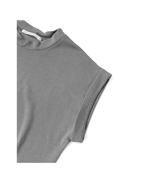 KBF（ケイビーエフ）の「クロップドTEE（トップス・レディース・グレー/ネイビー/ホワイト・one）」の10枚目の写真