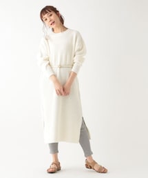 studio CLIP | 7ゲージコットンアクリルワッフルワンピース(ワンピース/ドレス)